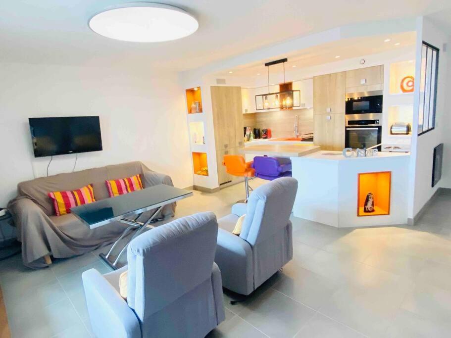 Apartamento Luxueux T3 Piscine Et Vue Somptueuse Sète Exterior foto