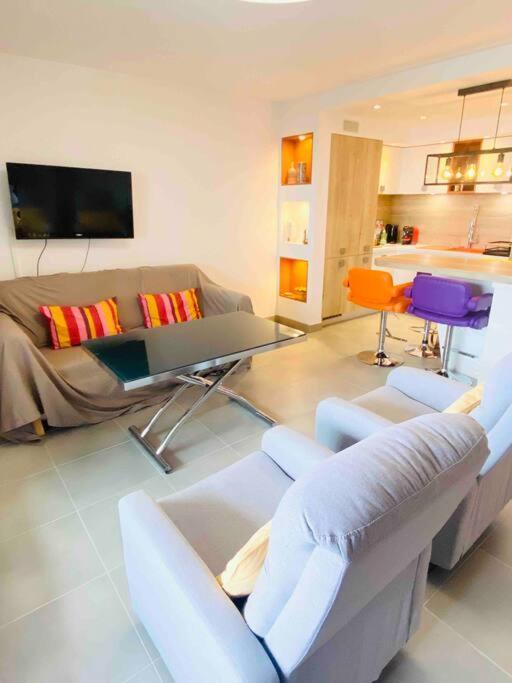 Apartamento Luxueux T3 Piscine Et Vue Somptueuse Sète Exterior foto